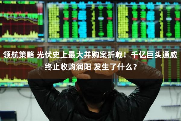 领航策略 光伏史上最大并购案折戟！千亿巨头通威终止收购润阳 发生了什么？