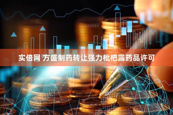 实倍网 方盛制药转让强力枇杷露药品许可