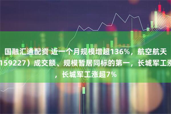 国融汇通配资 近一个月规模增超136%，航空航天ETF（159227）成交额、规模暂居同标的第一，长城军工涨超7%