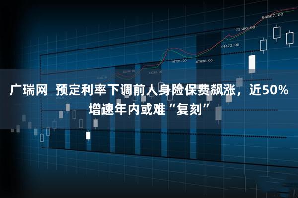 广瑞网  预定利率下调前人身险保费飙涨，近50%增速年内或难“复刻”